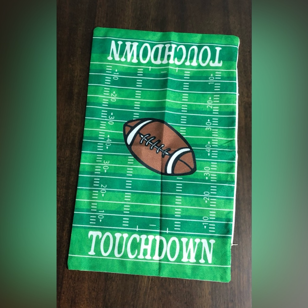 Football Field Touchdown Decorative pillow case - Green & Brown
